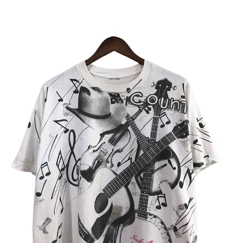 Vintage 90s Country Nashville All Over Print Tee